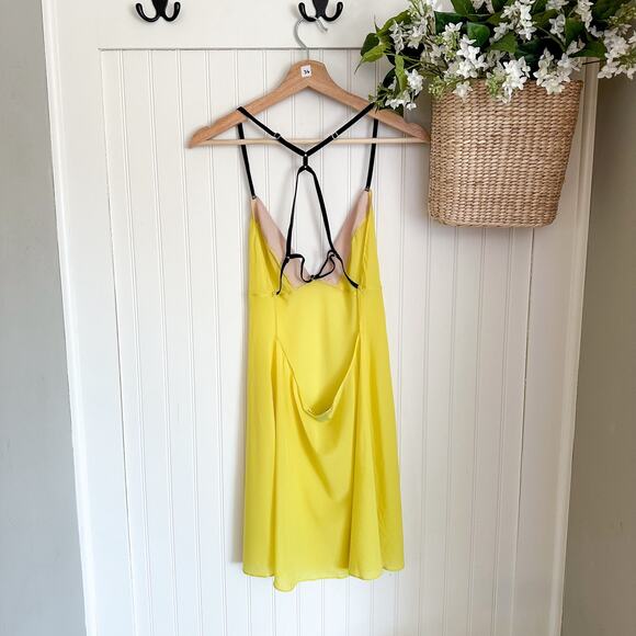 Victoria's Secret V-Neck Sleepwear Slip Dress Yellow M - Picture 5 of 8